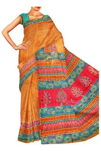 萨雷, 印度的, 民族的, 服装, 流行服饰, 丝, 礼服(saree, indian